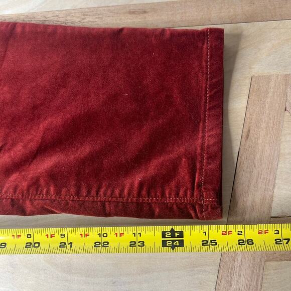 NWT Banana Republic Women's High Rise Slim Velvet Pant Ankle Red Size 31 Short - Picture 8 of 8